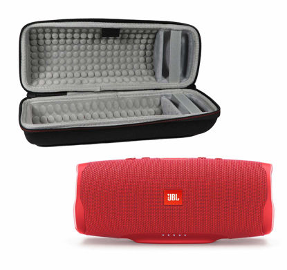 Picture of JBL Charge 4 Waterproof Wireless Bluetooth Speaker Bundle with Portable Hard Case - Red
