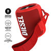 Picture of Diesel Wireless Speaker, IPX7 Bluetooth 5.0 Waterproof Portable Speaker with Bass Boost, 14 Hr Playtime, Stereo Pairing, Microphone, Removable Wriststrap, Great for Outdoor and Party, Red