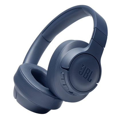 Picture of JBL Tune 760NC - Lightweight, Foldable Over-Ear Wireless Headphones with Active Noise Cancellation - Blue (Renewed)