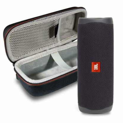 Picture of JBL Flip 5 Waterproof Portable Wireless Bluetooth Speaker Bundle with Hardshell Protective Case - Black
