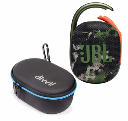 Picture of JBL Clip 4 Portable Bluetooth Wireless Speaker Bundle with divvi! Protective Hardshell Case - Camouflage