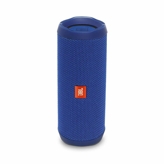 Picture of JBL Flip 4 IPX7 Waterproof Wireless Portable Bluetooth Rechargeable USB Speaker (Blue) (Renewed)