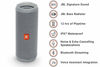 Picture of JBL Flip 4, Gray - Waterproof, Portable & Durable Bluetooth Speaker - Up to 12 Hours of Wireless Streaming - Includes Noise-Cancelling Speakerphone, Voice Assistant & JBL Connect+