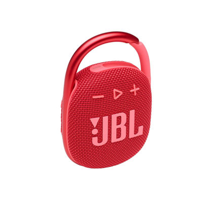 Picture of JBL Clip 4 - Portable Mini Bluetooth Speaker, big audio and punchy bass, integrated carabiner, IP67 waterproof and dustproof, 10 hours of playtime, speaker for home, outdoor and travel - (Red)