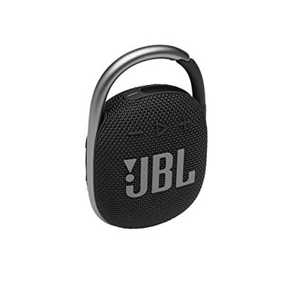 Picture of JBL Clip 4: Portable Speaker with Bluetooth, Built-in Battery, Waterproof and Dustproof Feature - Black (JBLCLIP4BLKAM)