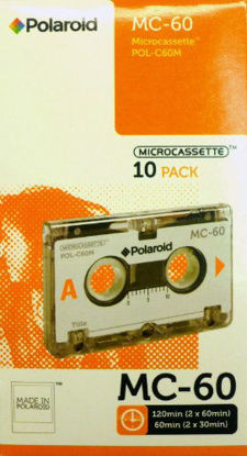 Picture of Polaroid POL-C60M 60-Minute Microcassette, 10-Pack