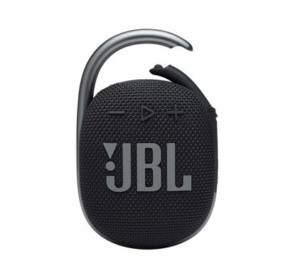 Picture of JBL Clip 4: Portable Speaker with Bluetooth, Built-in Battery, Waterproof and Dustproof Feature - Black (JBLCLIP4BLKAM) (Renewed)…