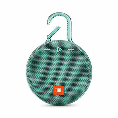 Picture of JBL Clip 3, River Teal - Waterproof, Durable & Portable Bluetooth Speaker - Up to 10 Hours of Play - Includes Noise-Cancelling Speakerphone & Wireless Streaming