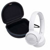 Picture of JBL Tune 500BT On-Ear Wireless Bluetooth Headphone Bundle with gSport Deluxe Travel Case (White)