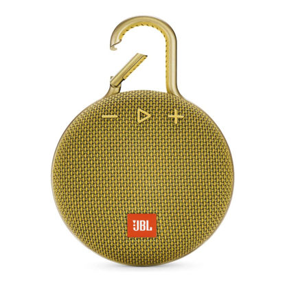 Picture of JBL Clip 3, Mustard Yellow - Waterproof, Durable & Portable Bluetooth Speaker - Up to 10 Hours of Play - Includes Noise-Cancelling Speakerphone & Wireless Streaming