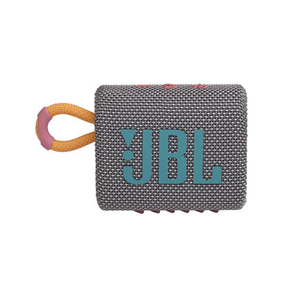 Picture of JBL Go 3: Portable Speaker with Bluetooth, Builtin Battery, Waterproof and Dustproof Feature Gray JBLGO3GRYAM