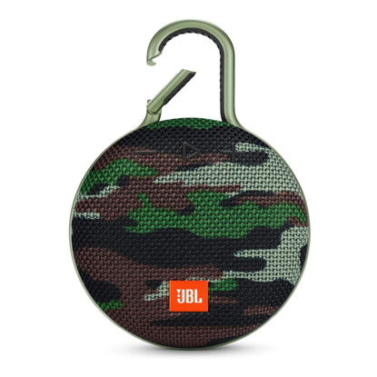 Picture of JBL Clip 3, Camouflage - Waterproof, Durable & Portable Bluetooth Speaker - Up to 10 Hours of Play - Includes Noise-Cancelling Speakerphone & Wireless Streaming