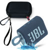 Picture of JBL GO 3 Waterproof Ultra Portable Bluetooth Speaker Bundle with Megen Hardshell Case (Blue)