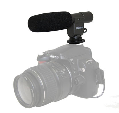 Picture of Polaroid Pro Video Condenser Shotgun Microphone For The Sony Alpha NEX-C3, 7, 5, 3, F3, SLT-A33, A35, A55, A57, A77, DSLR A100, A200, A230, A290, A300, A330, A350, A380, A390, A450, A500, A560, A550, A700, A850, A900 Digital SLR Cameras