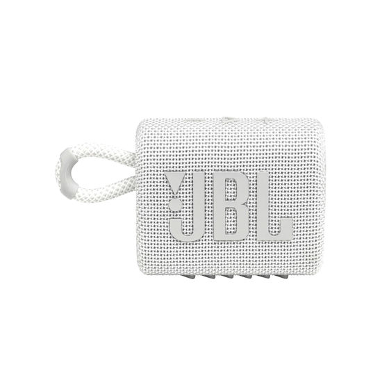 Picture of JBL Go 3: Portable Speaker with Bluetooth, Built-in Battery, Waterproof and Dustproof Feature - White