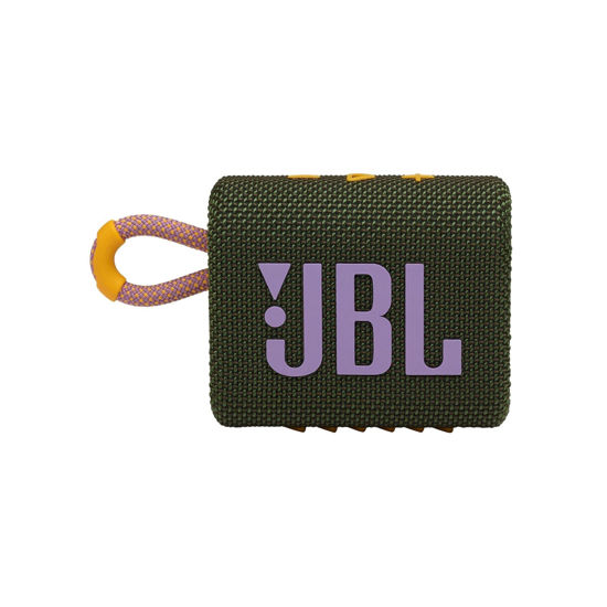 Picture of JBL Go 3: Portable Speaker with Bluetooth, Built-in Battery, Waterproof and Dustproof Feature - Green