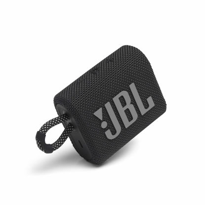 Picture of JBL - GO3 Portable Waterproof Wireless Speaker - Black (Renewed)