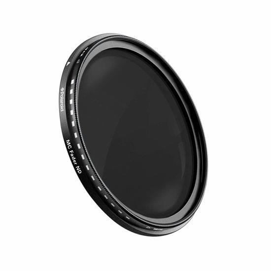 Picture of Polaroid Optics 72mm Multi-Coated Variable Range [ND3, ND6, ND9, ND16, ND32, ND400] Neutral Density Fader Filter ND2-ND2000 - Compatible w/ All Popular Camera Lens Models