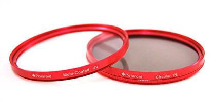 Picture of Polaroid Optics 72mm Multi-Coated Dual Filter Kit RED (MC UV, CPL)