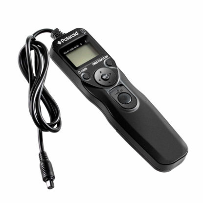 Picture of Polaroid Shutter Release Timer Remote Control For Nikon D90, D3100, D3200, D3300, D5000, D5100, D5200, D5300, D7000, D7100, D750, DF, D600, D610, P7700, P7800 Digital SLR Cameras