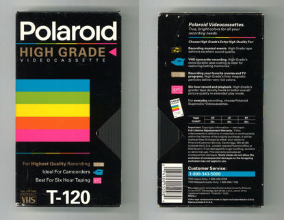 Picture of Polaroid High Grade Videocassette T-120 3 Pack