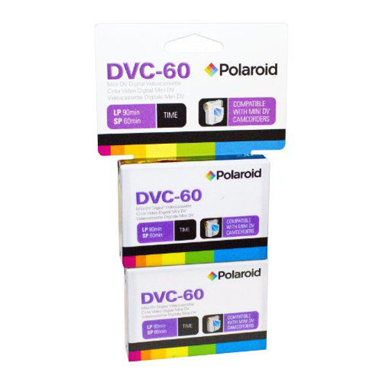 Picture of Polaroid PRDVC600002 60-Minute Mini DV Digital Videocassette, 2-Pack