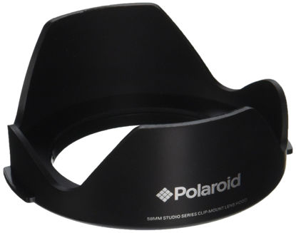 Picture of Polaroid Studio Series 58mm Lens Hood With Exclusive Pushbutton Mounting System - no more 'screwing around" With Old Fashioned Threaded Hoods