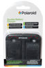 Picture of Polaroid Double (Dual) Battery Charger " Charge 2 Batteries At The Same Time" For The Nikon EN-EL14 (P7000, P7100, P7700, P7800, D3100, D3200, D5100, D5200), EN-EL15 (D600, D7000, D7100, D800), EN-EL20 (A, Nikon 1 J1, J2. J3, S1) Batteries