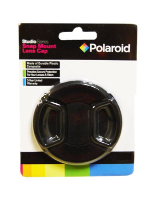 Picture of Polaroid Studio Series Snap Mount Lens Cap For The Panasonic Lumix DMC-G3, DMC-GF3, DMC-G1, DMC-GH1, DMC-GH2, DMC-GH3, DMC-GH4, DMC-L10, DMC-GF1, DMC-GF2, DMC-G10, DMC-G2, DMC-GF3, DMC-G3, DMC-GF5, DMC-G5, DMC-GF6, DMC-G6, DMC-GX7, DMC-GM1 Digital SLR Cameras Which Has A (14-45mm, 14-42mm, 45-200mm) Lens