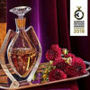 Picture of Vista Alegre Fenix Case with Whiskey Decanter Gold Accents - Wine & Whiskey Decanters, Gold Decanter - 11.2" H 27 oz