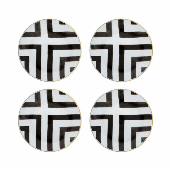 Picture of Vista Alegre Christian Lacroix - Sol Y Sombra Dessert Plate | Set of 4