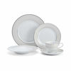 Picture of Mikasa 5224232 40-Piece Dinnerware Set, Parchment & Parchment Oval Serving Platter, 14-Inch , White - L3438-314