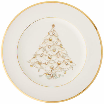 Picture of Noritake Palace Christmas Gold Holiday Accent Plates, Set of 4