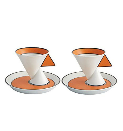 Picture of Vista Alegre Jazz Coffee Cup and Saucer, Set of 2