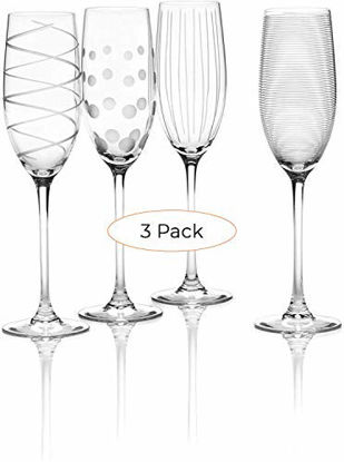 Picture of Mikasa Cheers Champagne Flutes, Set of 4 (Three Pack)