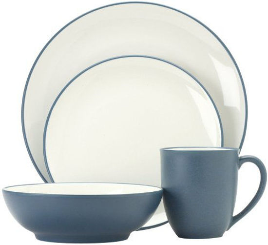 GetUSCart- Noritake Colorwave Blue 16-Piece Dinnerware Set, Service For 4