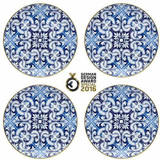 Picture of Vista Alegre Porcelain Transatlântica Dessert Plate - Set Of 4