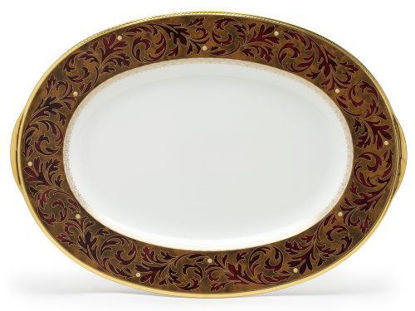 Picture of Noritake Xavier Gold Oval Platter, 14-inches