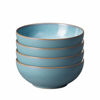 Picture of Denby Azure Haze 4 Piece Coupe Cereal Bowl Set