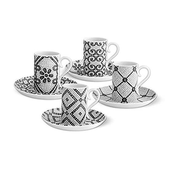 Picture of Vista Alegre Calcada Portuguesa Coffee Cup and Saucer, Set of 4