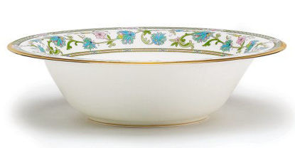 Picture of Noritake Yoshino Bowl, Large Round Vegetable, 9 3/4", 32 oz in Blue/Green/Pink