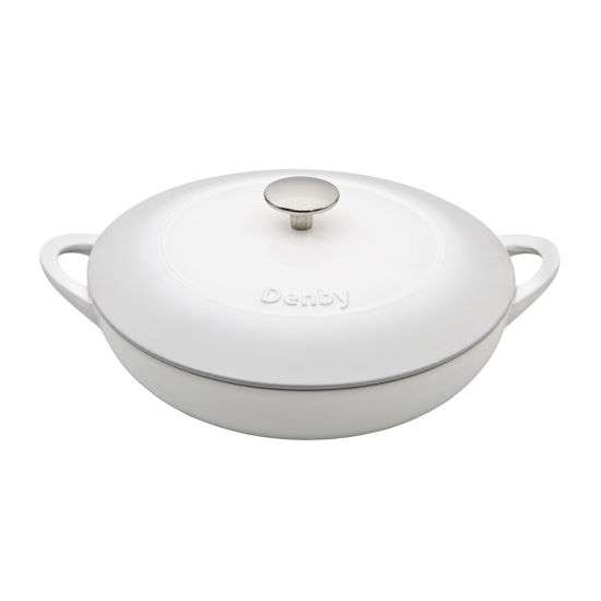 Picture of Denby Cast Iron Shallow Casserole, Natural Canvas, 30 cm