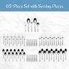 Picture of Mikasa Oliver 65-Piece 18/10 Stainless Steel Flatware Set with Serveware, Service for 12