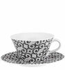 Picture of Vista Alegre Porcelain Portuguese Cobblestone Tea Cups & Saucers Set of 2