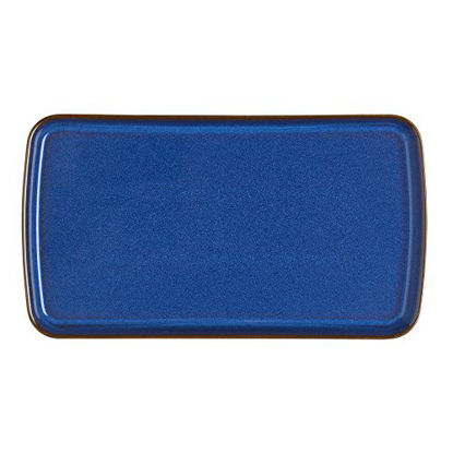 Picture of Denby Imperial Blue Rectangular Plate, Royal Blue