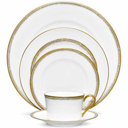 Picture of Noritake Haku 5-Piece Place Dinnerware Setting in White