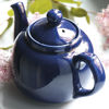 Picture of London Pottery Farmhouse Loose Leaf Teapot with Infuser, Ceramic, Cobalt Blue, 4 Cup (1.2 Litre)