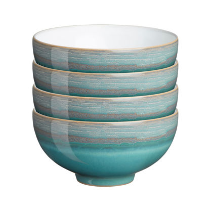 Picture of Denby,Blue,124048045 Azure Coast Rice Bowls, Set of 4