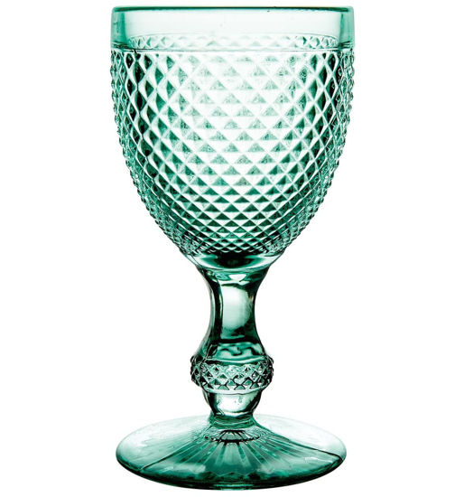 Picture of Vista Alegre Bicos Mint Green All Purpose Goblets, Set of 4,