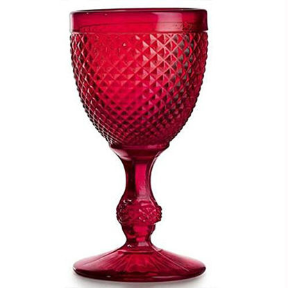 Picture of Vista Alegre Bicos Red All Purpose Goblets, Set of 4,